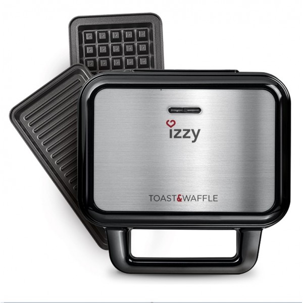 Izzy  223420 Σαντουϊτσιέρα Toast & Waffle XL IZ-2001  Τοστιέρες