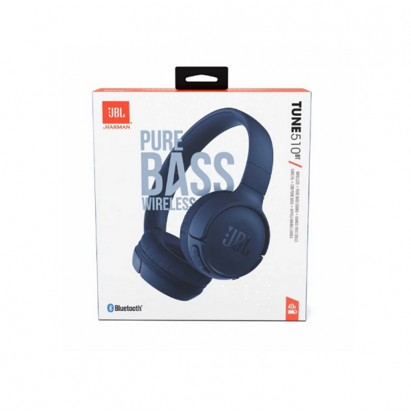 JBL  Tune 510ΒΤ, On-Ear Bluetooth Headphones, Earcup control (Blue) Ακουστικά Κεφαλής