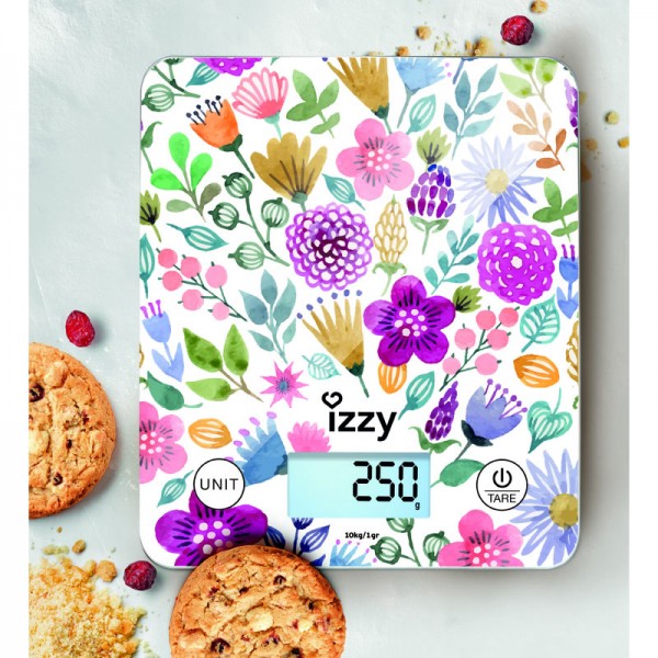 Izzy IZ-7007 Floral Ζυγαριά Κουζίνας 223878