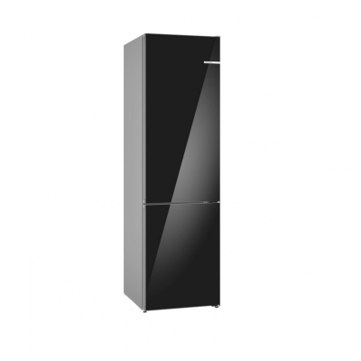 Bosch KGN39LBCF Σειρά 6 Ελεύθερος ψυγειοκαταψύκτης, με γυάλινη πόρτα 203 x 60 cm Μαύρο 