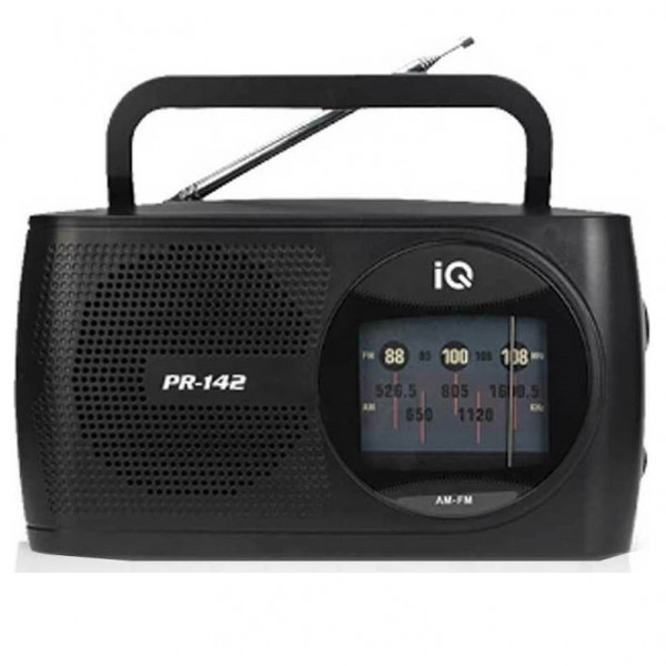 IQ PR-142 Φορητό Ραδιόφωνο Ρεύματος / Μπαταρίας Μαύρο