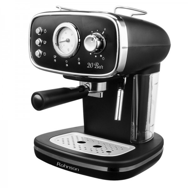 Rohnson R-985 Μηχανή Espresso Retro Black Μηχανές Espresso