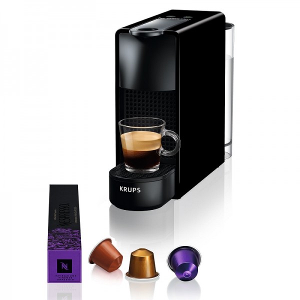 Krups XN1118V Μηχανή Espresso Μαύρη & Aeroccino (Δώρο 60 κάψουλες ή 100€ επιστροφή σε παραγγελίες καφέ)