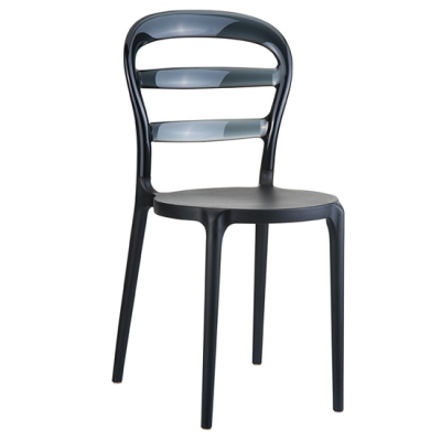 ZGR Καρέκλα Siesta Bibi Black/Black Transp. 32.0040