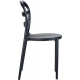 καθισματα εσωτερικου χωρου - επιπλα εσωτερικου χωρου - ZGR Καρέκλα Siesta Bibi Black/Black Transp. 32.0040
