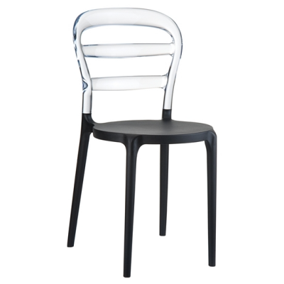 ZGR Καρέκλα Siesta Bibi Black/Clear Transp. 32.0044