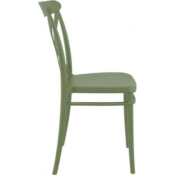 καθισματα εσωτερικου χωρου - επιπλα εσωτερικου χωρου - ZGR Καρέκλα Siesta Cross Olive Green 20.0591