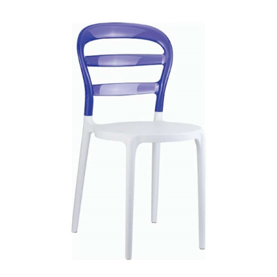ZGR Καρέκλα Siesta Bibi White/Violet Transp. (Σ4) 32.0049