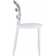 καθισματα εσωτερικου χωρου - επιπλα εσωτερικου χωρου - ZGR Καρέκλα Siesta Bibi White/Clear Transp. 32.0051