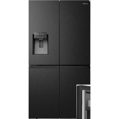 Hisense Ψυγείο Ντουλάπα Cross Door RQ760N4SBFE, Full No Frost, 585Lt, Black Style