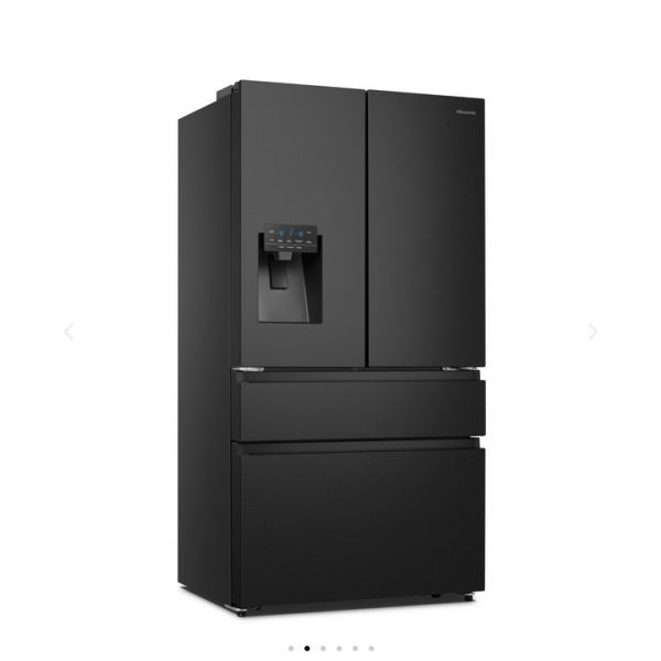 Hisense Ψυγείο Ντουλάπα French Door RF728N4SBFE, Total Νo Frost, 560Lt, Black