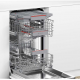 Bosch SPI4EMS24E Σειρά 4 Εντοιχιζόμενο πλυντήριο πιάτων με εμφανή μετόπη 45 cm INOX 