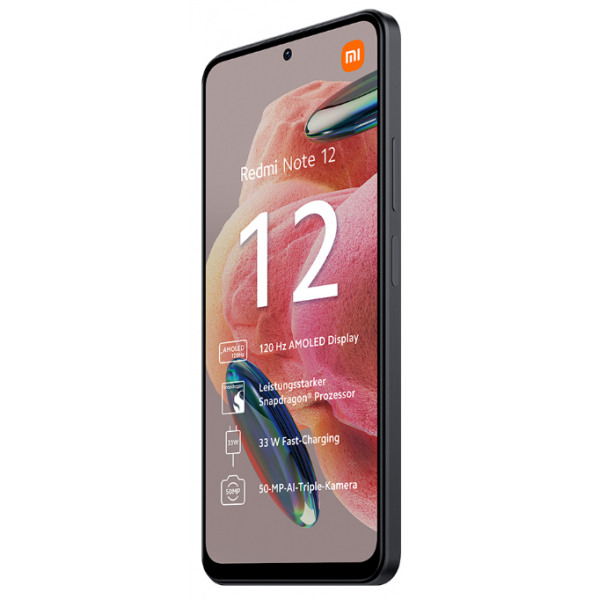 Xiaomi Redmi Note 12 4G NFC Dual SIM 4G (8GB/256GB) Onyx Gray 00692247