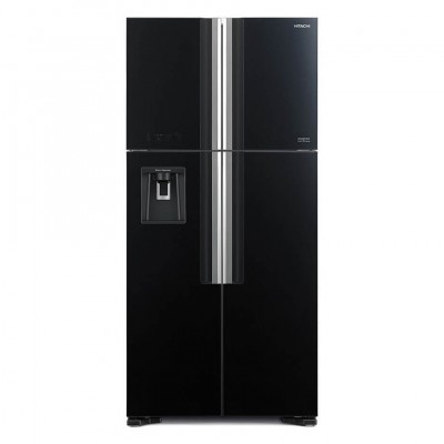Hitachi Ψυγείο Ντουλάπα R-W661PRU1 (GBK) Μαύρο