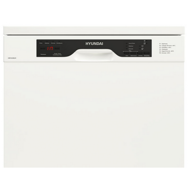 Hyundai HDW19-6060/W Ελεύθερο Πλυντήριο Πιάτων 60 cm Λευκό