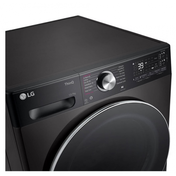 LG D4R9513TPBC Πλυντήριο-Στεγνωτήριο Ρούχων 13kg/7kg Ατμού 1400rpm Wi-Fi Μαύρο