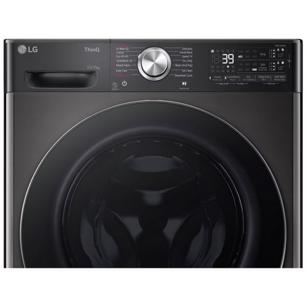 LG D4R9513TPBC Πλυντήριο-Στεγνωτήριο Ρούχων 13kg/7kg Ατμού 1400rpm Wi-Fi Μαύρο