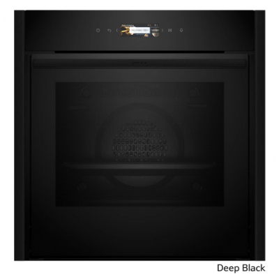 Neff NOV60E6D3 Σετ (B59CR31Y0+Z9060DY0) Εντοιχιζόμενος Φούρνος 71lt + Πλαϊνά + Χειρολαβή, 60cm Deep Black