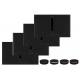 Neff NVECO80D0 Σετ (V68YYX4C0 + Z9801TWDY0 + Z9802PFDY0) Επαγωγικές Εστίες με ενσωματωμένο απορροφητήρα + Twist Pad Flex + Πλαϊνά, 80cm με πλαίσιο Deep Black