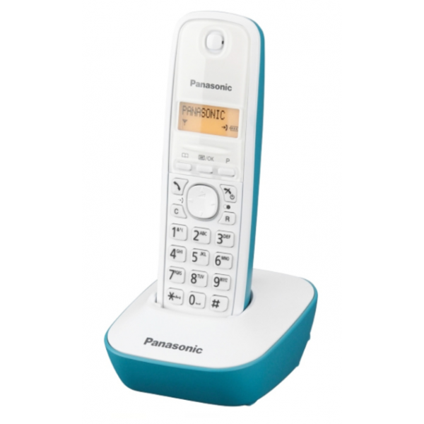 Panasonic KX-TG1611GRC Ασύρματο Τηλέφωνο Λευκό/Μπλέ