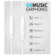 Celebrat G8-WH Ακουστικά earphones με μικρόφωνο, 3.5mm, 1.2m, Λευκό