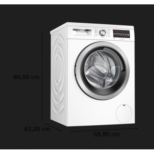 Bosch WUU28T02GR Πλυντήριο Ρούχων Εμπρόσθιας Φόρτωσης 9kg 1400rpm