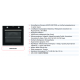 Brandt BOH1325X Εντοιχιζόμενος Φούρνος Άνω Πάγκου 73lt, 8 Προγράμματα, Τηλεσκοπικός Οδηγός, με Υδρόλυση, Μαύρο Γυαλί με Inox