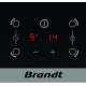 Brandt BPI6464B Αυτόνομη Επαγωγική Εστία 60cm, 4 Ζώνες, Χωρίς πλαίσιο, Μαύρο Γυαλί