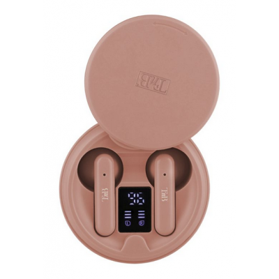 TnB EBSHINYPK2 Ακουστικά Bluetooth Handsfree με Θήκη Φόρτισης, Αυτονομία 5 ώρες / Θήκη 20 ώρες, Ροζ, 070066