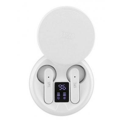 TnB EBSHINYWH2 Ακουστικά Bluetooth Handsfree με Θήκη Φόρτισης, Αυτονομία 5 ώρες / Θήκη 20 ώρες, Λευκό, 070067