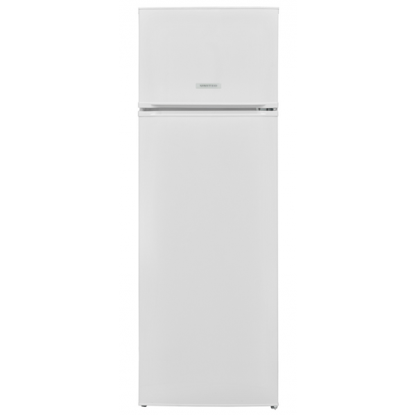 United UDW-5569P Δίπορτο Ψυγείο, Ενεργειακή F, 242 lt, 160x54x57 cm, Λευκό