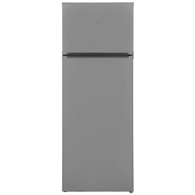 Indesit I55TM 4120 X, Δίπορτο Ψυγείο, Ενεργειακή Ε, 212 lt, 144*54*57 cm, Inox