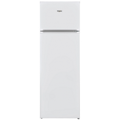 Whirlpool W55TM 6120 W, Δίπορτο Ψυγείο, Ενεργειακή Ε, 242 lt, 160*54.5*54.4 cm, Λευκό