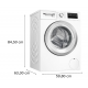 Bosch WAN28285GR Πλυντήριο Ρούχων Εμπρόσθιας Φόρτωσης 8kg με Ατμό, Ενεργειακή A, 1400rpm, Λευκό (5-ετή εγγύηση)