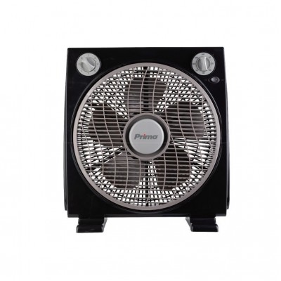 Primo PRBF-80556 Ανεμιστήρας Box Fan, Διαμέτρου 30cm, 45W, Μαύρο