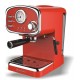 Morris R20808EMR Retro Ημιαυτόματη Μηχανή Espresso, Πίεσης 20bar, Δοχείο 1.25lt, 1100W, Κόκκινο