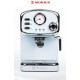 Morris R20809EMB Retro Ημιαυτόματη Μηχανή Espresso, Πίεσης 20bar, Δοχείο 1.25lt, 1100W, Γαλάζιο