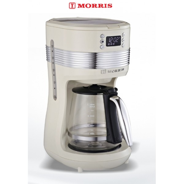 Morris R20841CM Retro Καφετιέρα Φίλτρου, 1100W, 1.4lt, Μπεζ