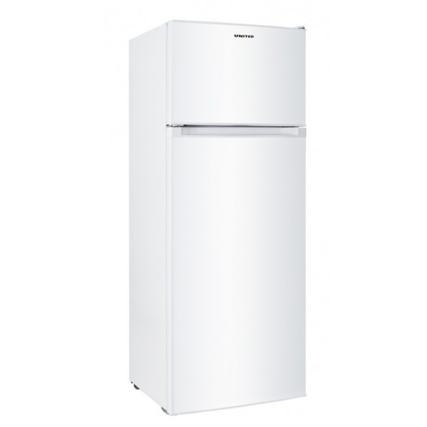 United UND-2062W Δίπορτο Ψυγείο, Ενεργειακή E, 206 lt, 145*54*49 cm, Λευκό