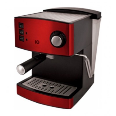 IQ CM-170 Rosso, Μηχανή Espresso, Πίεσης 15bar, Δοχείο 1.2lt, 850W, Κόκκινο