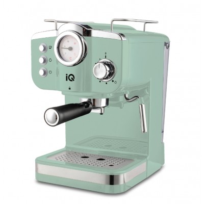 IQ CM-175 Mint, Ημιαυτόματη Μηχανή Espresso, Πίεσης 20bar, Δοχείο 1.25lt, 1100W, Πράσινο