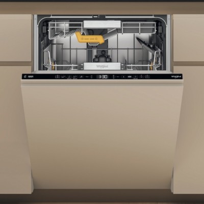 Whirlpool W8I HT40 T, Πλυντήριο Πιάτων Πλήρως Εντοιχιζόμενο 60cm, Ενεργειακή C, 14 Σερβίτσια, 7 Προγράμματα, Μαύρο Πάνελ