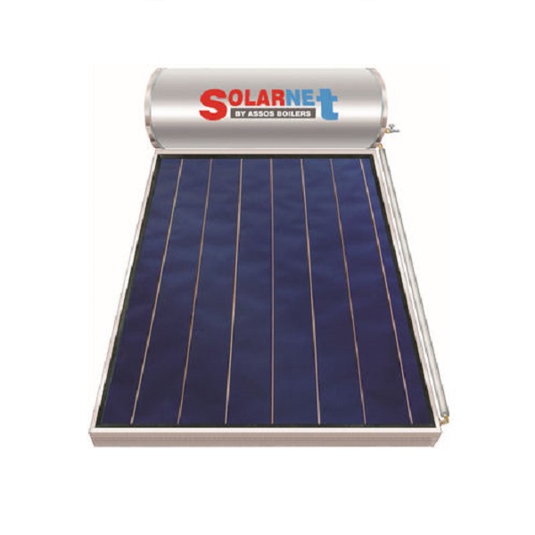 Solarnet SOL 200/2.5m2 Glass Επιλεκτικός Τιτανίου Διπλής Ενέργειας Ηλιακοί Θερμοσίφωνες