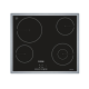 Pitsos CRS645T06 Ηλεκτρικές εστίες 60 cm Μαύρο, Αυτόνομη εντοιχιζόμενη με πλαίσιο 