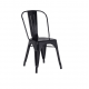 Καρεκλα - ZGR Καρέκλα Μεταλλική Texas Black 24.0002 Καναπέδες-Καρέκλες-Πολυθρόνες