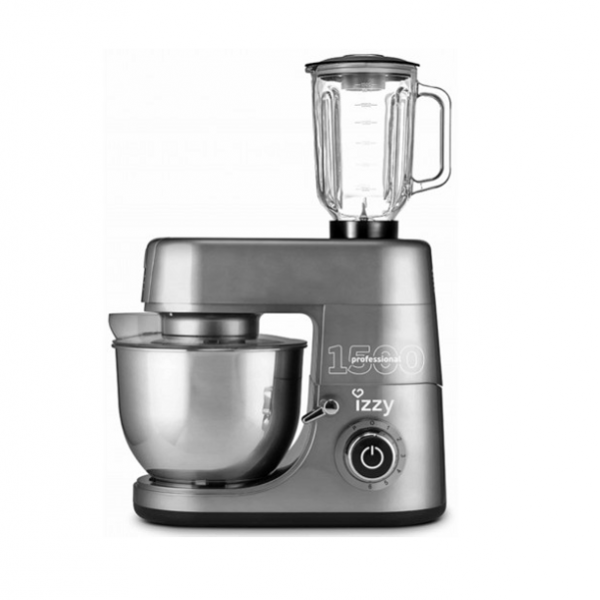 Izzy Κουζινομηχανή Grey Pro 1500W Κουζινομηχανές-Πολυμίξερ