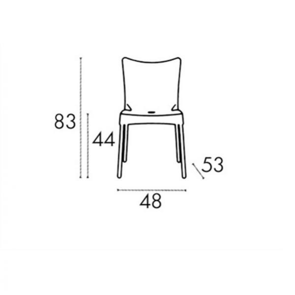 Καρεκλα - ZGR Καρέκλα Juliette Dark Grey 20.2663 Καναπέδες-Καρέκλες-Πολυθρόνες