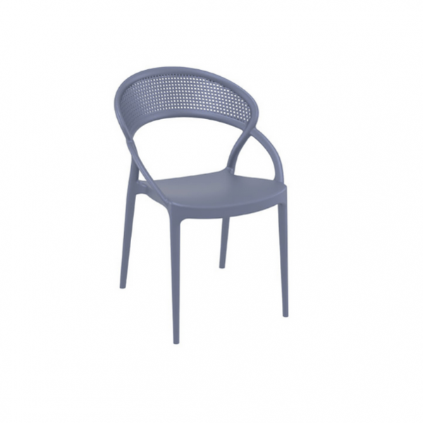 Καρεκλα - ZGR Καρέκλα Sunset Dark Grey 20.0192 Καναπέδες-Καρέκλες-Πολυθρόνες