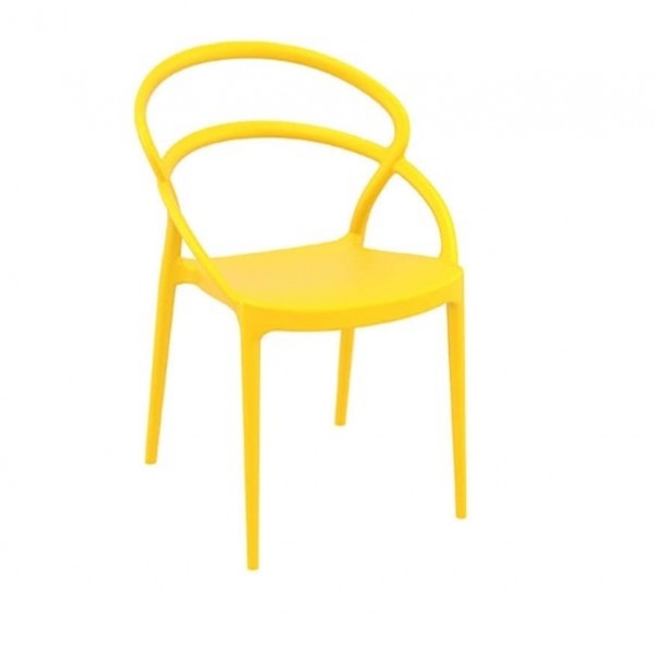 Καρεκλα - ZGR Καρέκλα Pia Yellow 20.0137 Καναπέδες-Καρέκλες-Πολυθρόνες