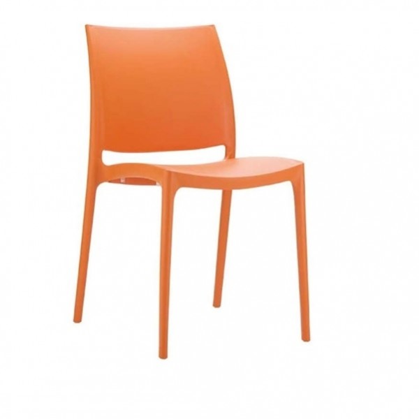 Καρεκλα - ZGR Καρέκλα Maya Orange (Σ22) 20.0143 Καναπέδες-Καρέκλες-Πολυθρόνες